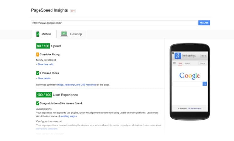 PageSpeed Insights